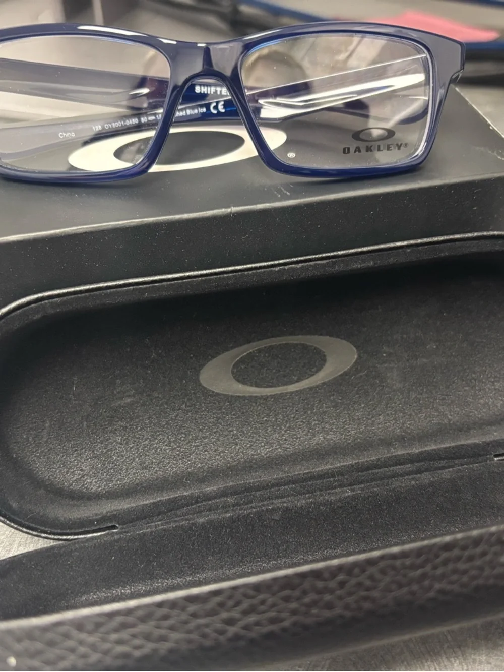 Oakley Kids Blue Rectangular Eyeglasses